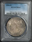 1904-O $1 Morgan Silver Dollar - Original Toning -  PCGS MS 63 - SKU-E0923