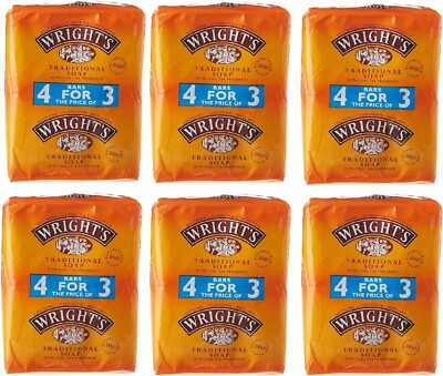 24 x Wrights Kohlenteerseife 100g Riegel traditionelles Antiseptikum alle Hauttypen