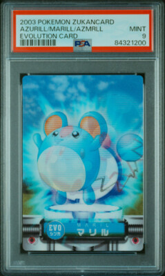 LENTICULAR Azurill Marill Azumarill Pokemon 2003 Zukan Evolution