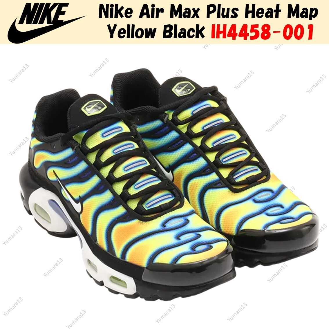 Nike Air Max Plus Heat Map Yellow Black IH4458-001 Men's Size | eBay