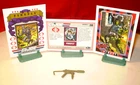 1984 GI JOE COBRA FIREFLY DEMOLITIONS SABOTEUR ORIGINAL SUBMACHINE GUN + CARDS *