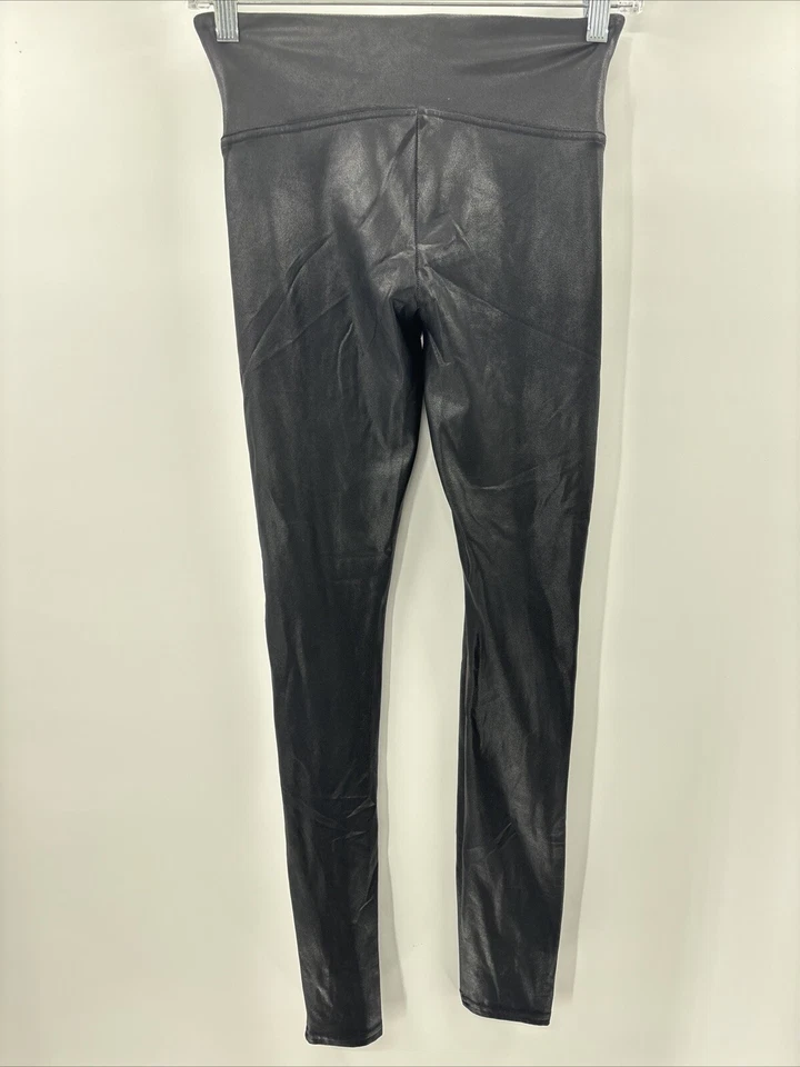 Leggings para mujer NWD SPANX con rayas laterales, negros talla S Foto 2 de 4