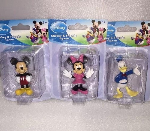Mickey & Friends Disney Figure Cake Topper Mickey Minnie Donald New Rare - Picture 10 of 12