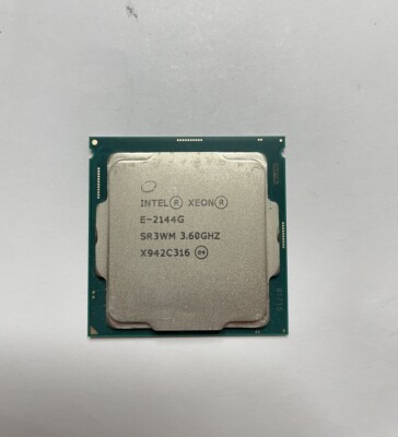 Intel Xeon E-2144G SR3WM 3.6GHz Quad-Core 8M LGA 1151 CPU