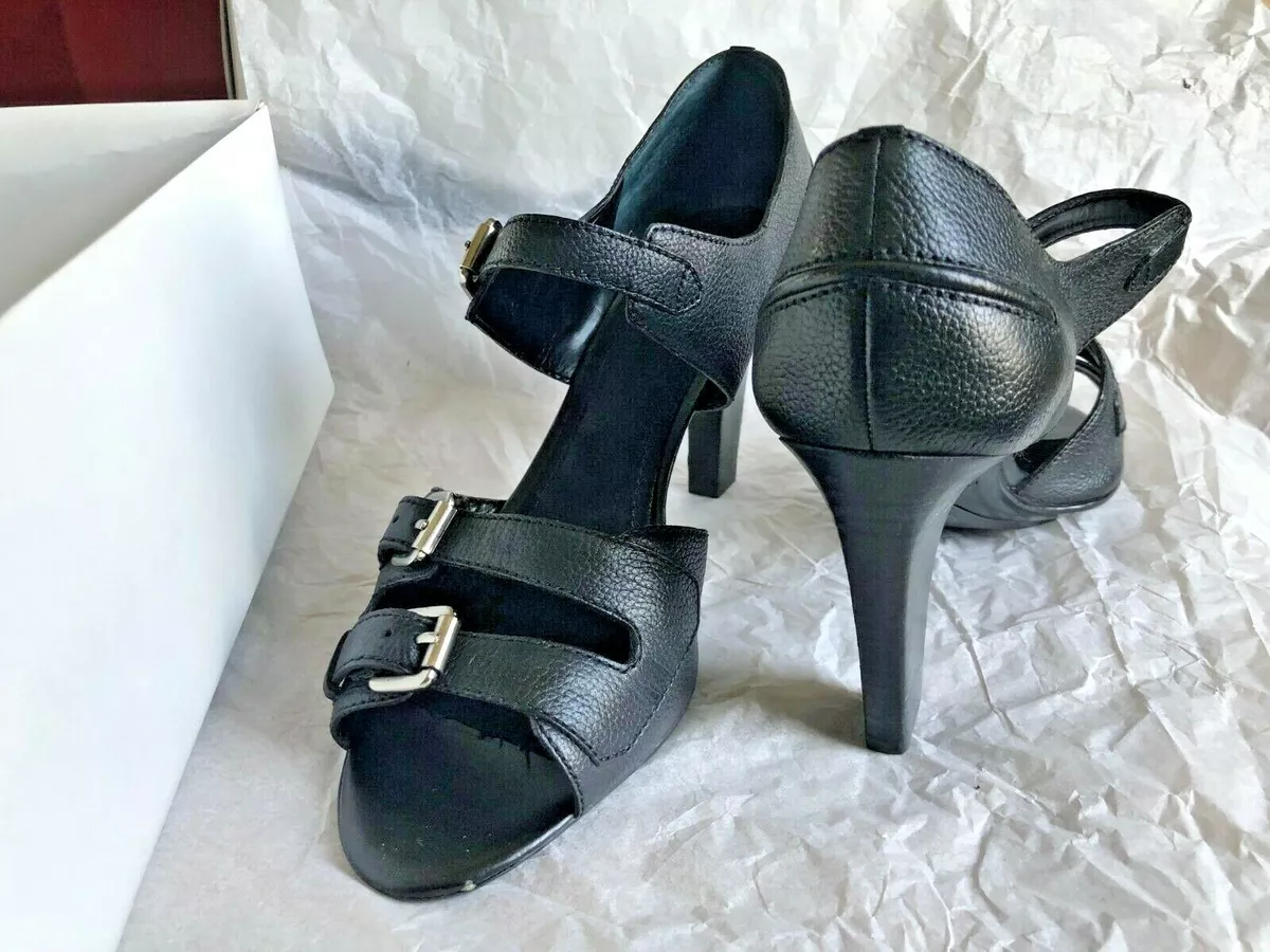 Nine west black peep toe pumps discount