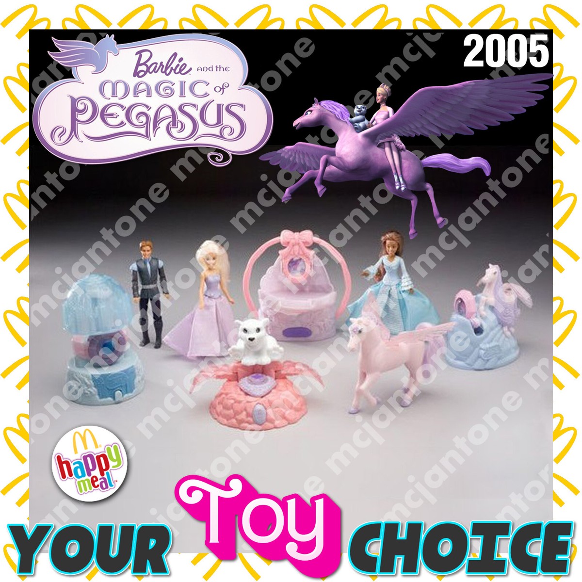McDonald's 2005 BARBIE MAGIC OF PEGASUS Rayla AIDAN Shiver Horse