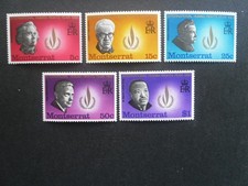 MONTSERRAT 1968 Human Rights Year SG.204-208 MVLH
