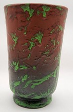 Vintage 1930's Arts & Crafts Weller Art Pottery Greora Pattern 9" Vase