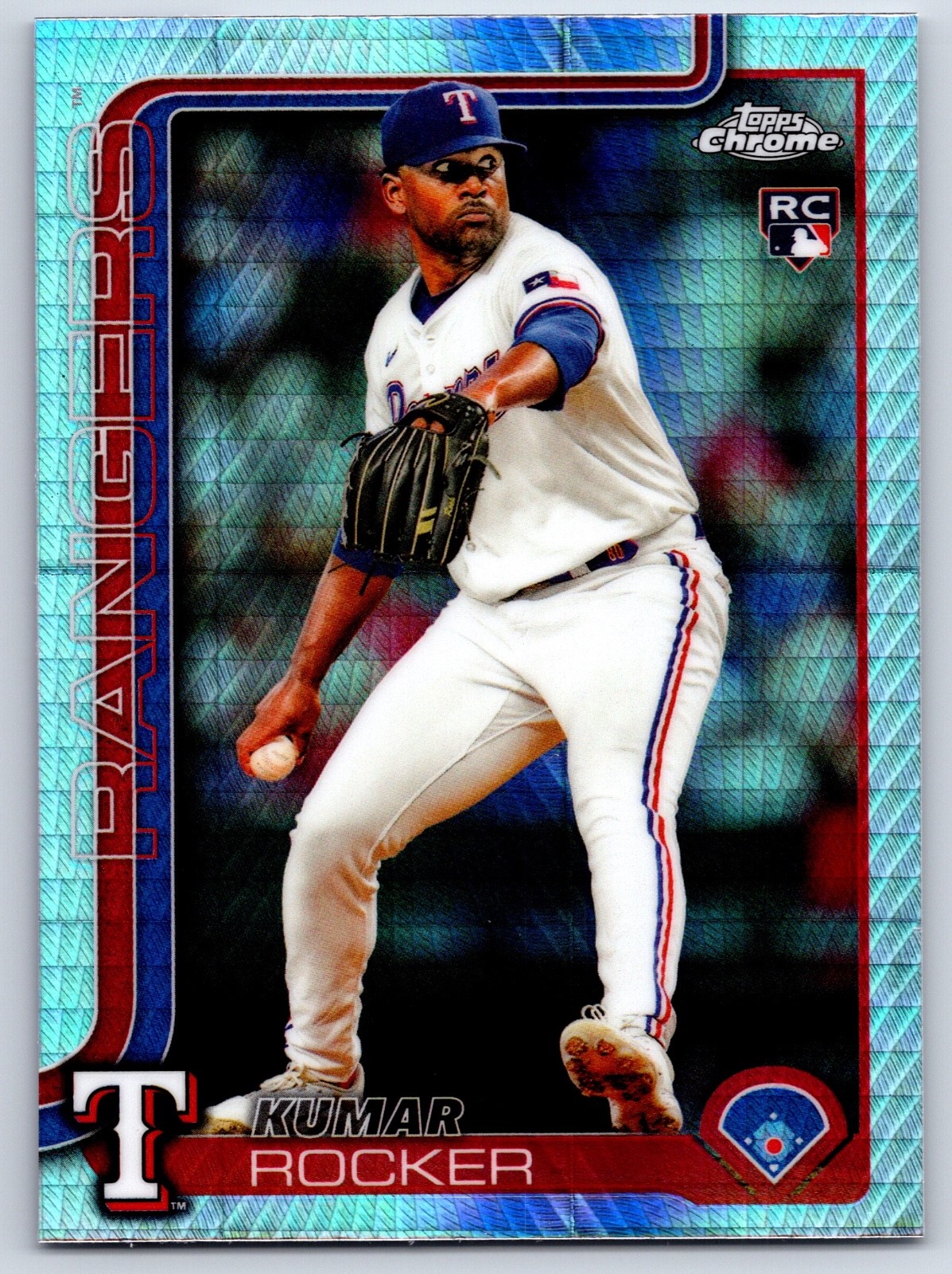 2025 Topps Chrome - Kumar Rocker #73 Prism Refractor (RC)