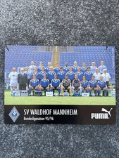 Waldhof Mannheim Autogrammkarte Mannschaft 95/96 Puma Bundesliga Rarität