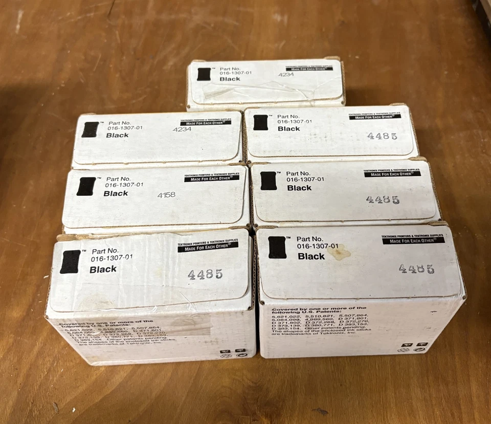 7 ea. Tektronix ColorStix Ink Black Ink, Part #016-1307-01, Phaser 340/350/360 - Image 4 of 4