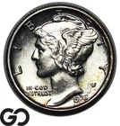 1925 Mercury Dime Full Split Bands, Solid Gem BU++ FSB