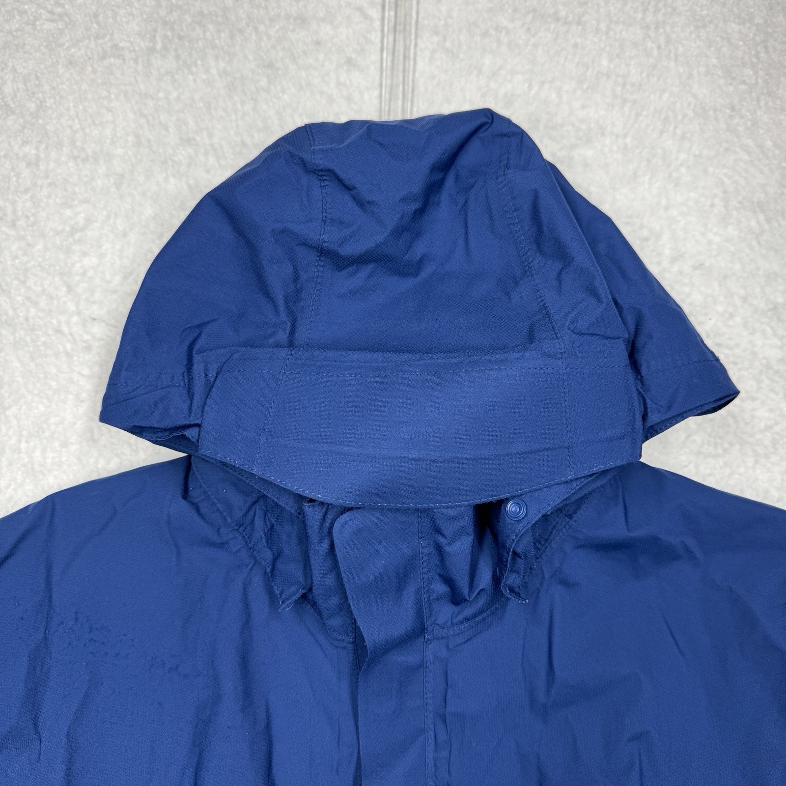 REI E1 Elements Rain Jacket Blue Waterproof Full … - image 2