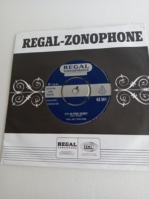 The Joy Strings - It's An Open Secret (Regal Zonophone RZ 501) EX Vinyl 7''