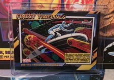 2026 Topps Finest Fantastic Four Timelines SSP Surfing Through The Cosmos /10