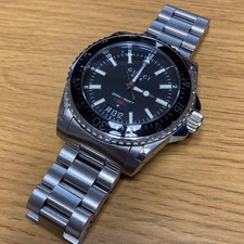 Gucci Dive Quartz Watch Unisex 38mm Black Bezel Pre-Owned