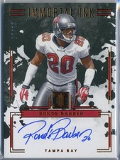 2024 Panini Impeccable Immortal Ink Ronde Barber On Card Autograph /25