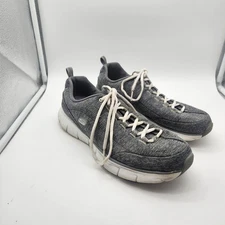 Skechers Elite Running Lace Up Athletic Shoe Womens Size 11  11863 Gray White