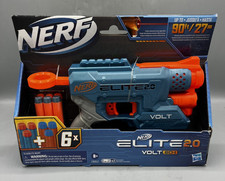 NERF Gun Elite 2.0 Volt SD-1 Blaster 6 Darts Fires 90 Feet Light Beam Ages 8 