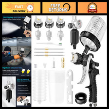 Hvlp Air Spray Gun Set - 1.41.72mm Nozzles Compressor Regulator 10 Mixing Cu Hvlp Air Spray Gun Set - 1.41.72mm Nozzles Compressor Regulator 10 Mixing Cu