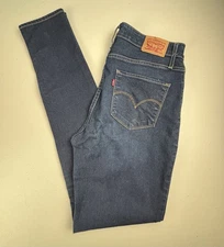 Levi's 721 High Rise Skinny Denim Blue Jeans Womens Size 29/32 Excellent!! Nice!
