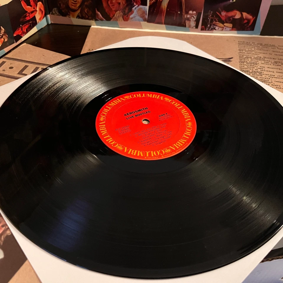 AEROSMITH - Live Bootleg (1978) - 12" Vinyl Record 2xLP - VG+ - Image 4 of 4