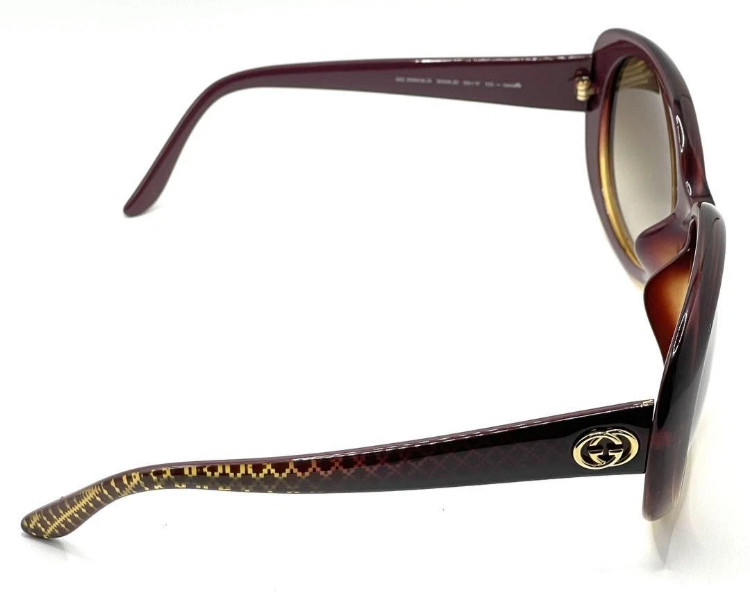 Gucci Glasses Interlocking G Brown Gradient Oval … - image 3