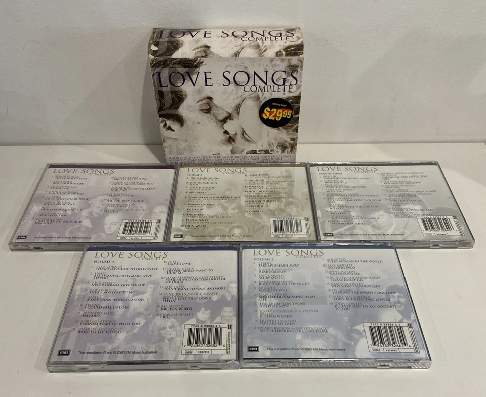 Love Songs Complete Box Set - Volumes 1 2 3 4 5 | CDs | 2000 | 5 Discs | GC - Image 2 of 4