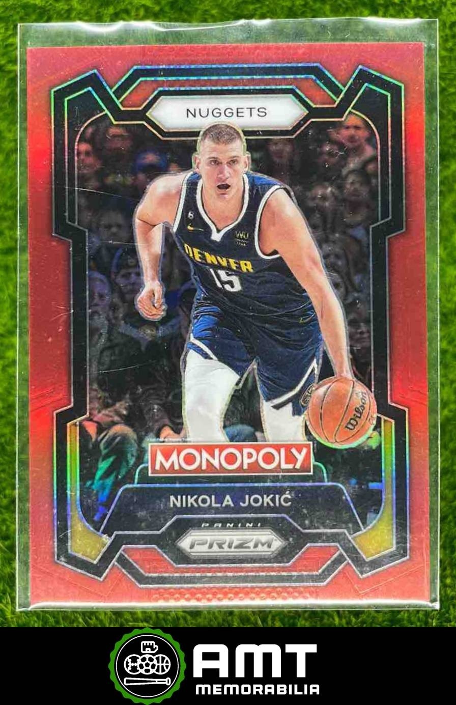 Nikola Jokic 2023-24 Panini Prizm Monopoly Red 16/99 Denver Nuggets #1