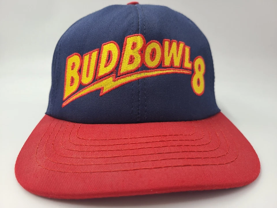 Винтажная бейсболка Bud Bowl 8 Budweiser Super Bowl кепка мужская женская футбольная синяя - Изображение 2 из 4