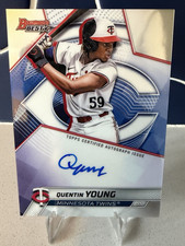 2025 Bowman's Best Quentin Young PROSPECT AUTO Base Refractor Twins Signature