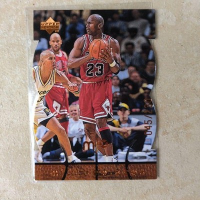 Michael Jordan Serial #045/230 Chicago Bulls Trading Card Reggie Miller Ron Har