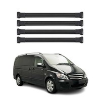 DachträGer GrundtäGer FüR Mercedes Viano Vito W639 2003-2014 75Kg Schwarz 4 Tlg
