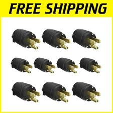 Straight Blade Extension Cord Outlet 10-Pack