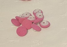 Satin Covered Buttons 1 Doz Fuchsia Pink Formal, Wedding NOS