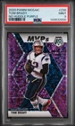 2020 PANINI MOSAIC NO HUDDLE PURPLE #298 TOM BRADY 24/50 PSA 9