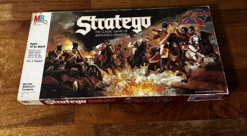 1986 milton bradley stratego Vintage Missing Pieces Has Game Board