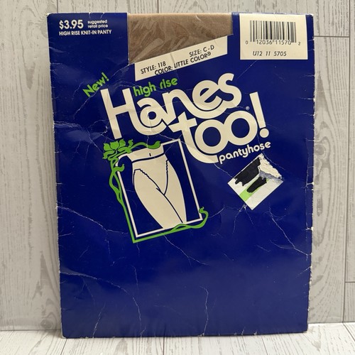 Vintage 1988 Hanes Too! Pantyhose High Rise Size CD Little Color: Beige Neutral - Picture 1 of 7