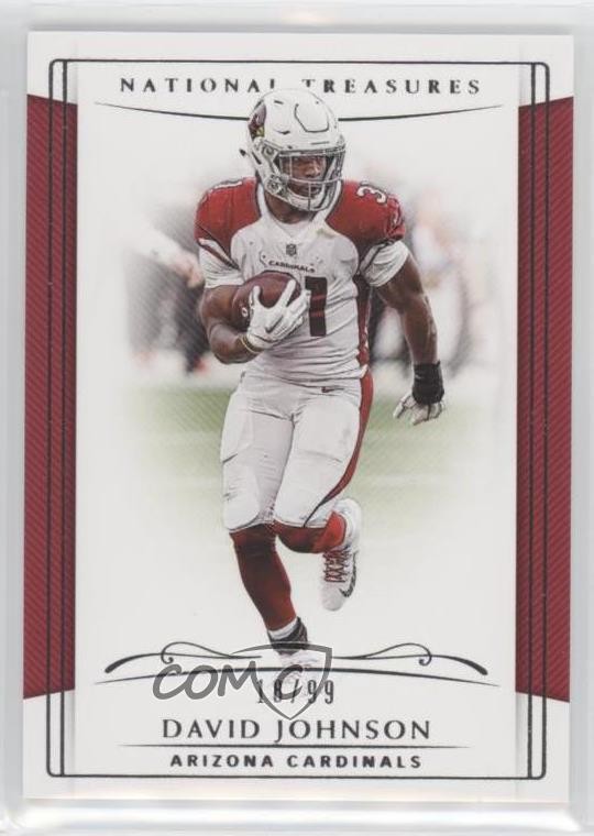 2018 Panini National Treasures 18/99 David Johnson #6 0e1