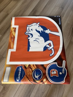 Fathead Denver Broncos NFL Wall Graphic Decal Banner 39'' x 40'' Orange/White/Blue