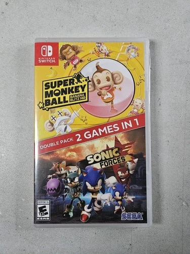 BRAND NEW! Sonic Forces + Super Monkey Ball: Banana Blitz HD - Nintendo Switch