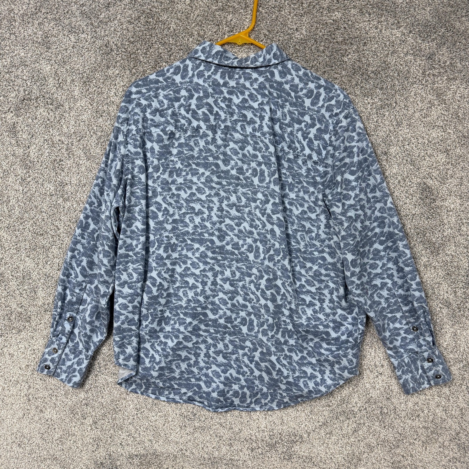 Calvin Klein Button Up Shirt Small Abstract Leopard Print Y2K Safari Streetwear thumbnail 9