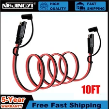 16AWG/10FT Extension Cord SAE To SAE Battery Cable Tender Terminal Connector