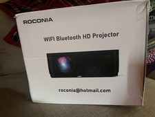 ROCONIA Q6 WIFI Bluetooth HD Desktop Projector Black Model Q6 MPN Q6