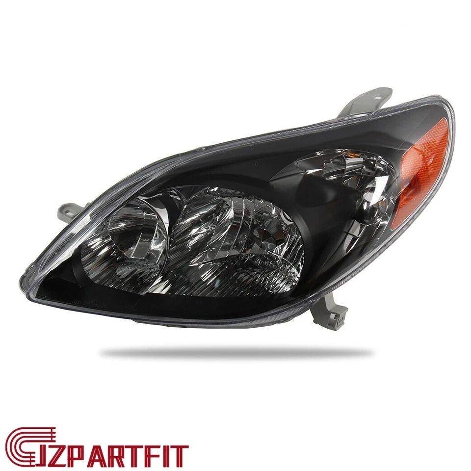 Headlights For Toyota Matrix 2003-2008 JDM Headlamps Black Pair Replacement Foto 2 de 4