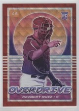 2021 Panini Chronicles Overdrive Ruby Wave Prizm 102/199 Keibert Ruiz #5 0f4i