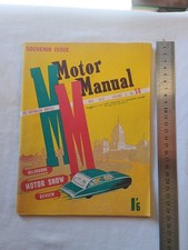 1950 Motor Manual Magazine Melbourne Car Show Sportsman Caravan Vanguard