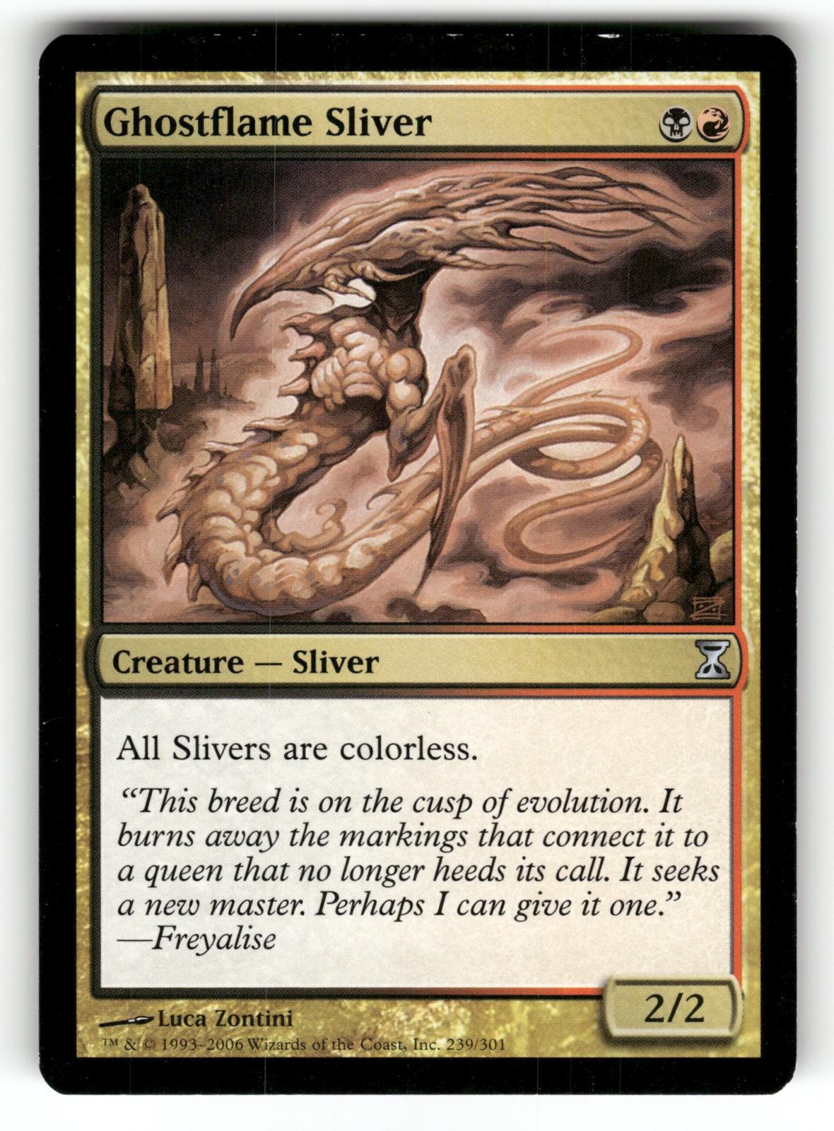 Ghostflame Sliver LP Time Spiral 239 MTG Regular Uncommon