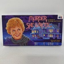 Vintage Murder She Wrote Board Game Warren Games 1985 Angela Lansbury Complete