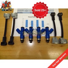4x New Acura Rdx 410cc Denso Fuel Injectors Wadapters Flow Sheet Included 4x New Acura Rdx 410cc Denso Fuel Injectors Wadapters Flow Sheet Included